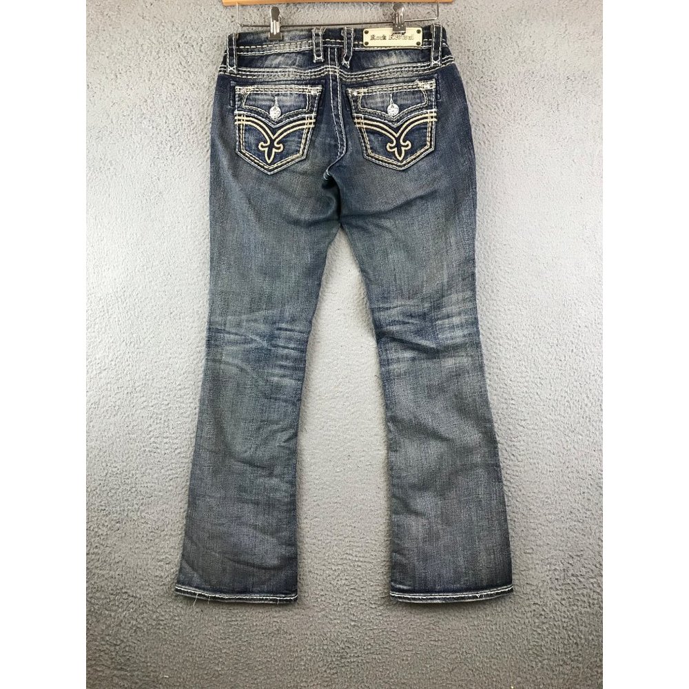 Buckle Rock Revival Womens Blue Jeans Marlon Boot Cut Denim 27 - Main Image